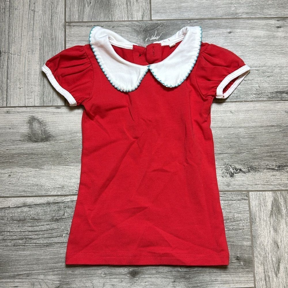 Watercolor Clothing Co Kids Red White Puff Sleeve Uniform Size 2T